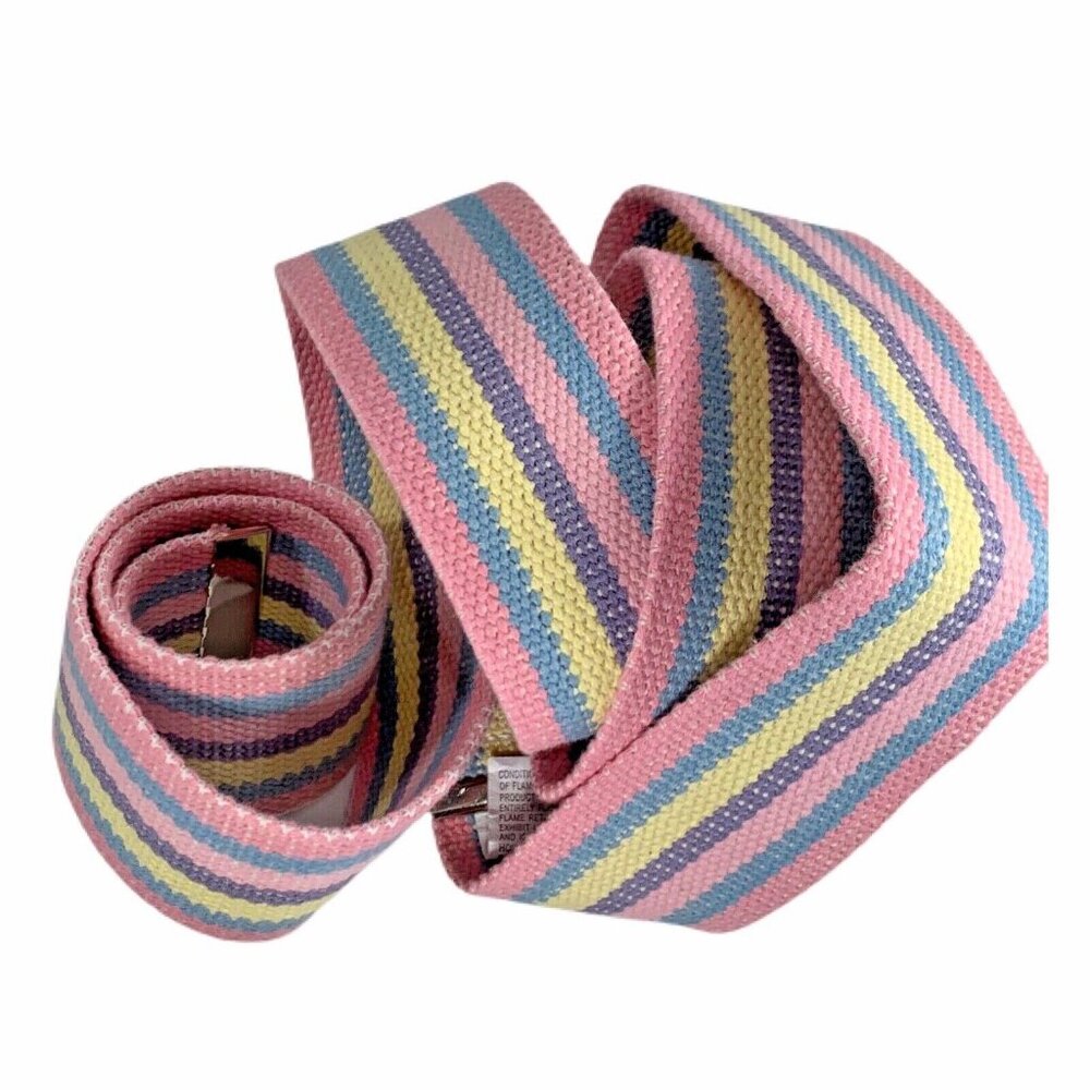 Medi Choice Gait Strip Belt 58 inch Pastel Pink Blue Yellow Purple 2 in thick - Picture 3 of 6